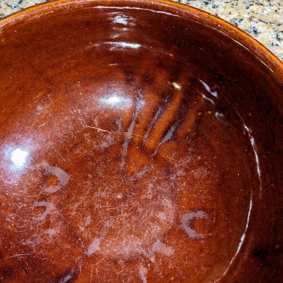 60's Marcrest Daisy Dot Ovenproof Stoneware 10" Bowl - Picture 5 of 11